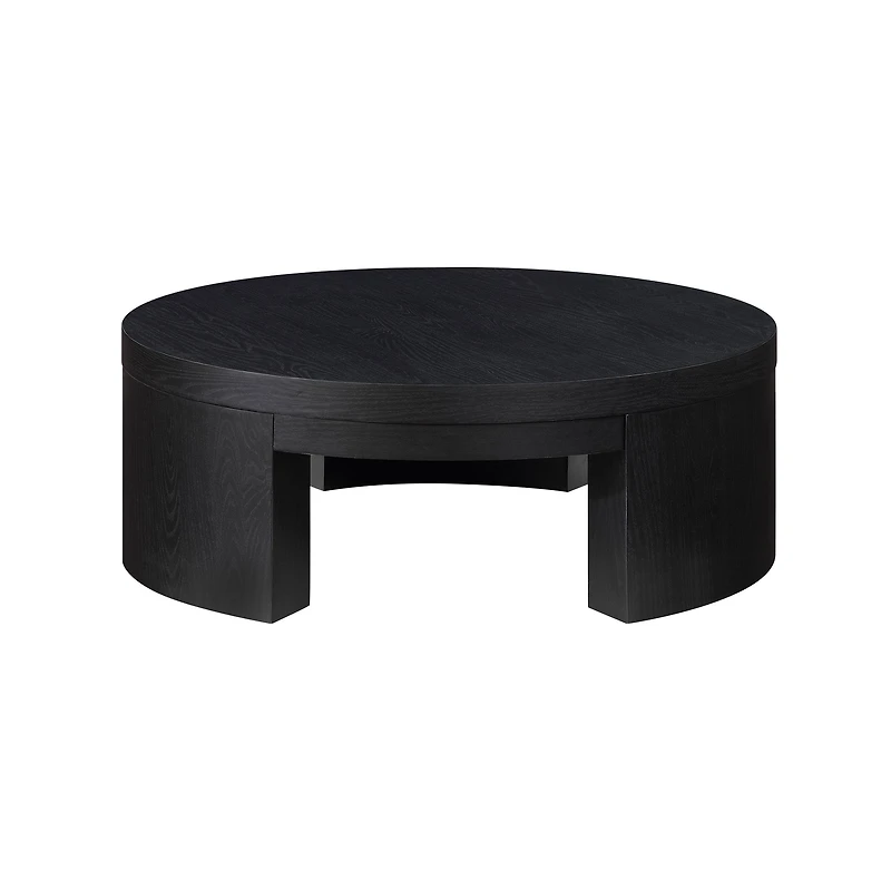 Drew Barrymore - Table basse ronde Mod Beautiful, Finition noir