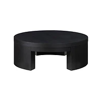 Drew Barrymore - Table basse ronde Mod Beautiful, Finition noir