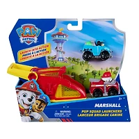 PAW Patrol Marshall Pup Squad Launchers with Rex Vehicle 2-Pack, Kids Toys for Boys and Girls Ages 3 and Up