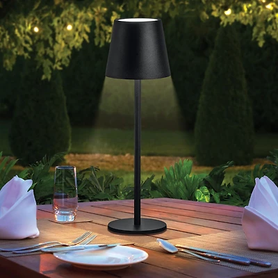 Merkury Innovations Lampe tactile extérieure en métal résistante aux intempéries