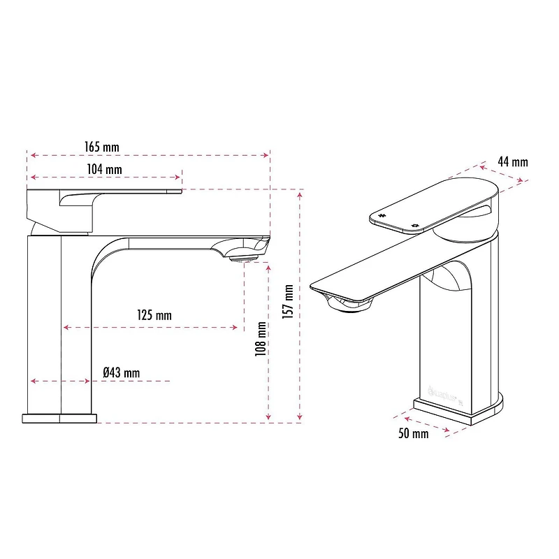 The akuaplus® Round Single-Hole Lavatory Faucet ELENA.