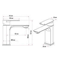 The akuaplus® Round Single-Hole Lavatory Faucet ELENA.