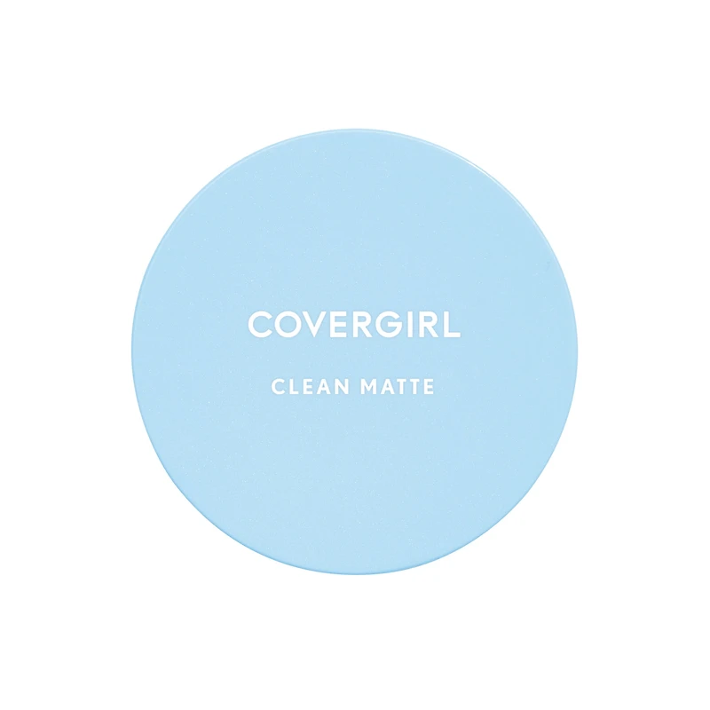 COVERGIRL Clean Matte Pressed Powder, Smooth Matte Finish, Lightweight, Shine-Free Skin, Oil-Free Formula, 100% Cruelty-Free