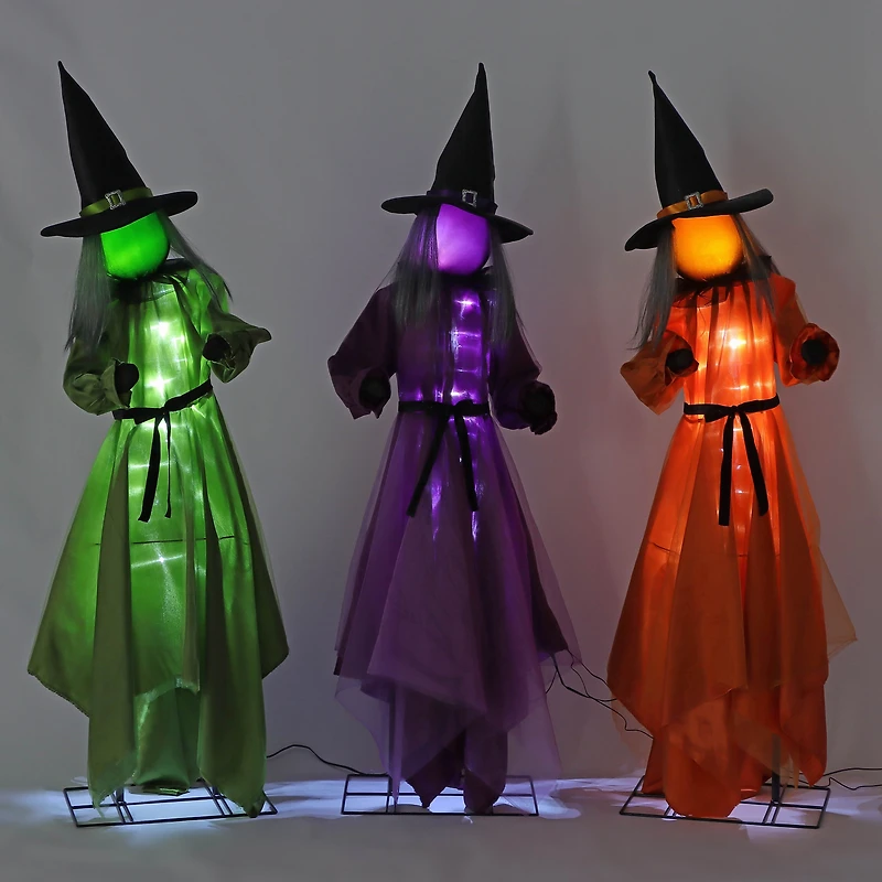 Halloween S/3 Animated Witch