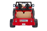 Power Wheels Jeep Wrangler Ride-On Vehicle - Lava Red & Black