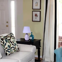 Simple Conceptions Mini Oeuf Ovale Lampe de Table en Céramique