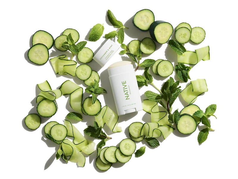 Native Natural Deodorant, Cucumber & Mint, Aluminum Free, 75 g