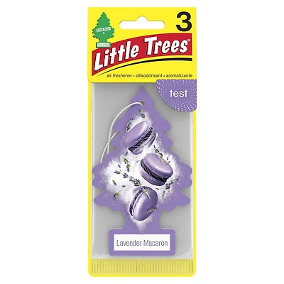 LITTLE TREES air freshener Lavender Macaron 3-Pack, LT Lavender Macaron 3-Pack