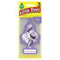 LITTLE TREES air freshener Lavender Macaron 3-Pack, LT Lavender Macaron 3-Pack