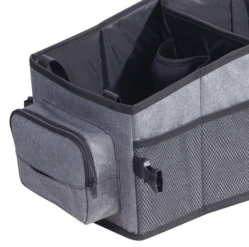 Organisateur de siège de voiture Auto Drive, organisateur de siège passager, pliable et Compact POLYVALENT AVEC PORTE-GOBELET