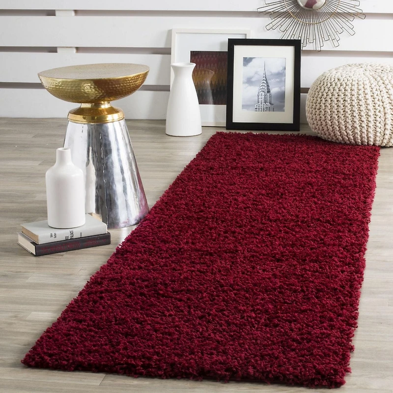 SAFAVIEH Athens Solid Plush Shag Area Rug