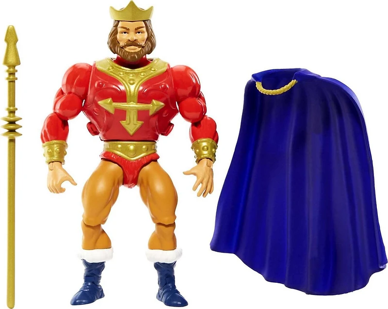 Masters of the Universe Origins King Randor 5.5-in Action Figure, Battle Figure for Storytelling Play and Display