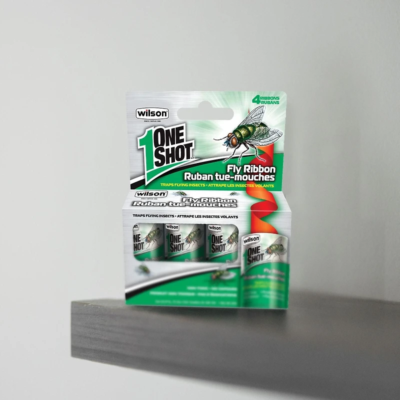 Ruban tue-mouches One Shot® de Wilson® Capture les insectes volants.