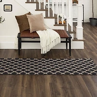 Mohawk Home Lewis Diamond Near Black/Tan Tufted Polyester Area Rug