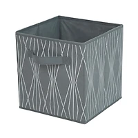 Panier de rangement en tissu Mainstays - Pliable, idéal pour la chambre d'enfant, la salle de jeux, le placard et l'organisation de la maison Taille assemblé : 26.7cmx26.7cmx27.9cm; Plusieurs couleurs en option.
