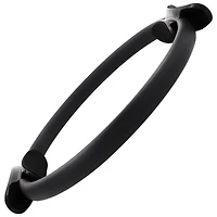 GoZone Pilates Ring, Yoga Fitness Circle for Leg and Arm Exercise, Black, 15 Inch, F-GOZONE PILATES RING