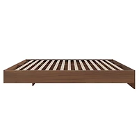 Nexera Alibi Queen Platform Walnut Bed