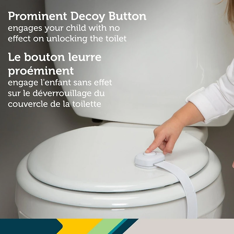 Verrou pour couvercle de toilette Outsmart™ de Safety 1st Sécurité des bébés et des enfants