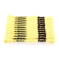 DMC Yellow Cotton 6 Strand Floss 8m