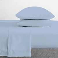 Johnson Home 500 Thread Count Cotton Sheet Set Sky Blue (Queen)