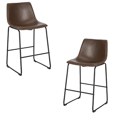 LANDON STOOL In Brown SET OF 2