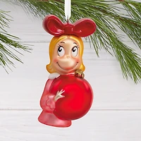Hallmark Dr. Seuss's How the Grinch Stole Christmas! Cindy-Lou Who With Ornament Christmas Ornament, Blown Glass