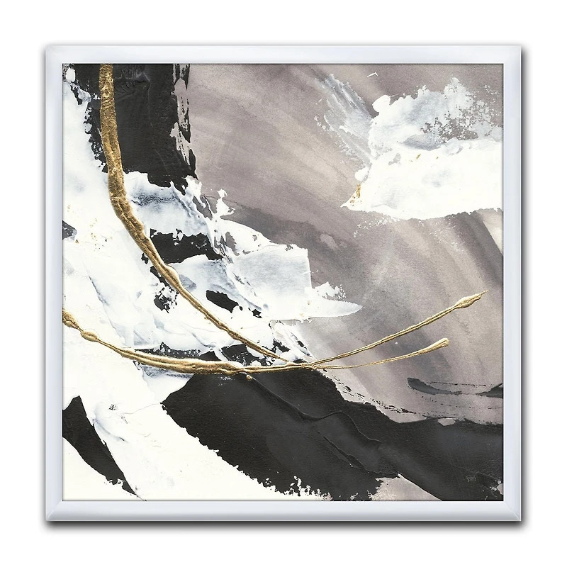 Designart Glam Painted Arcs II Framed Wall Art