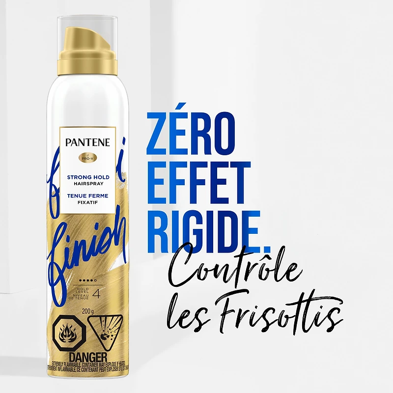 PANTENE Pro-V Strong Hold Alcohol Free* Level 4 Hairspray, 200G