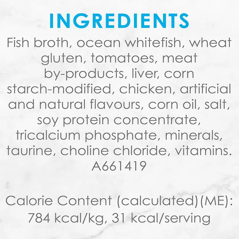 Fancy Feast Petites Ocean Whitefish Entrée with Tomato in Gravy, Wet Cat Food 79.4g, 79.4 g