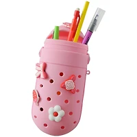 Art 101 Charm Pencil Pouch, Soft Pink, Pink charm pencil pouch