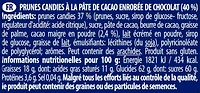 Solidarność Śliwka Nałęczowska Prunes Confites à la Pâte de Cacao Enrobées de Chocolat, Sac de 350g Prunes au cacao, choc. 350g