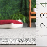 SAFAVIEH Beach House Joakim Bordered Indoor/Outdoor Area Rug