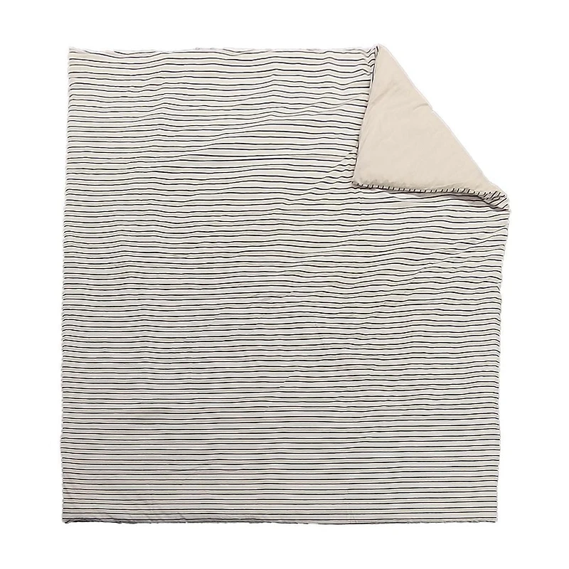 Parure de lit Mainstays Soft Touch Bed in a Bag 11 pièces beige/noir avec draps, grand lit