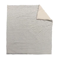 Parure de lit Mainstays Soft Touch Bed in a Bag 11 pièces beige/noir avec draps, grand lit