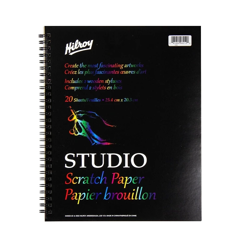 Hilroy Studio Scratch Paper Book, Scratch Paper