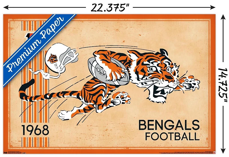 NFL Bengals de Cincinnati - Logo rétro 14
