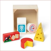 Melissa & Doug Ensemble de jeu de groupes d'aliments en bois - Produits laitiers