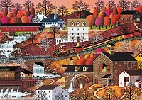 Buffalo Games - Charles Wysocki - Waterfall Valley - 300 Piece Jigsaw Puzzle