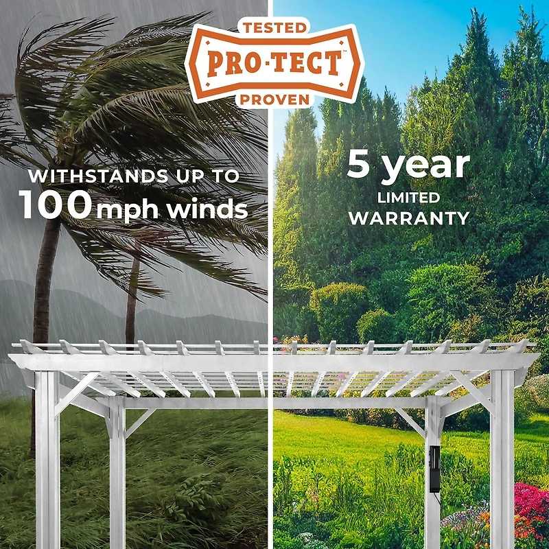 Backyard Discovery 12' x 10' Hawthorne Cedar Pergola