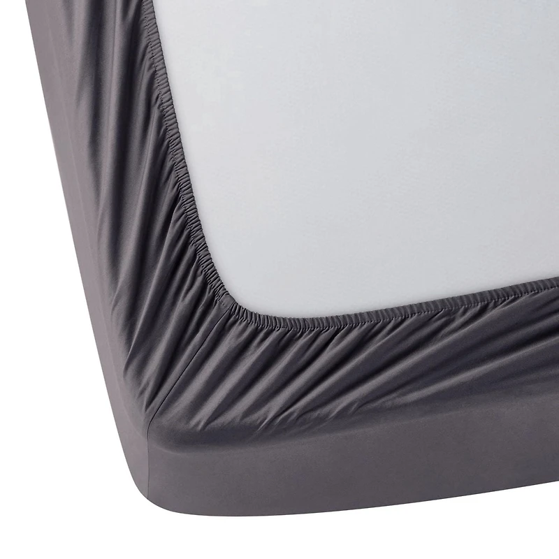 Hometrends 300 TC Brushed Percale Fitted Sheet