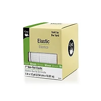 Élastique non-roulant Dritz 1", blanc, 12 yd