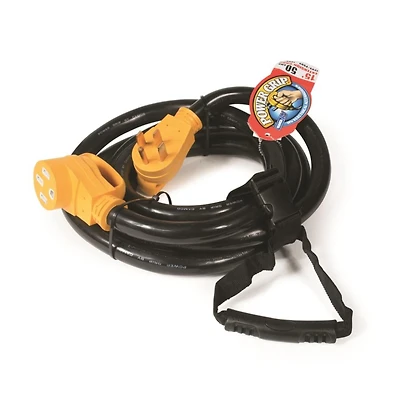 Camco’s Heavy-Duty 50-Amp RV Extension Cord with Power Grip Handles