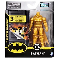 Figurine articulée BATMAN de 10 cm avec 3 accessoires mystère, Mission 4