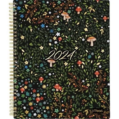 Mead Large Garden Party Dark 2024 Weekly/Monthly Planner