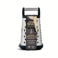 Thyme & Table 2-Piece 4-Sided Stainless Steel Box Grater Set, Grater