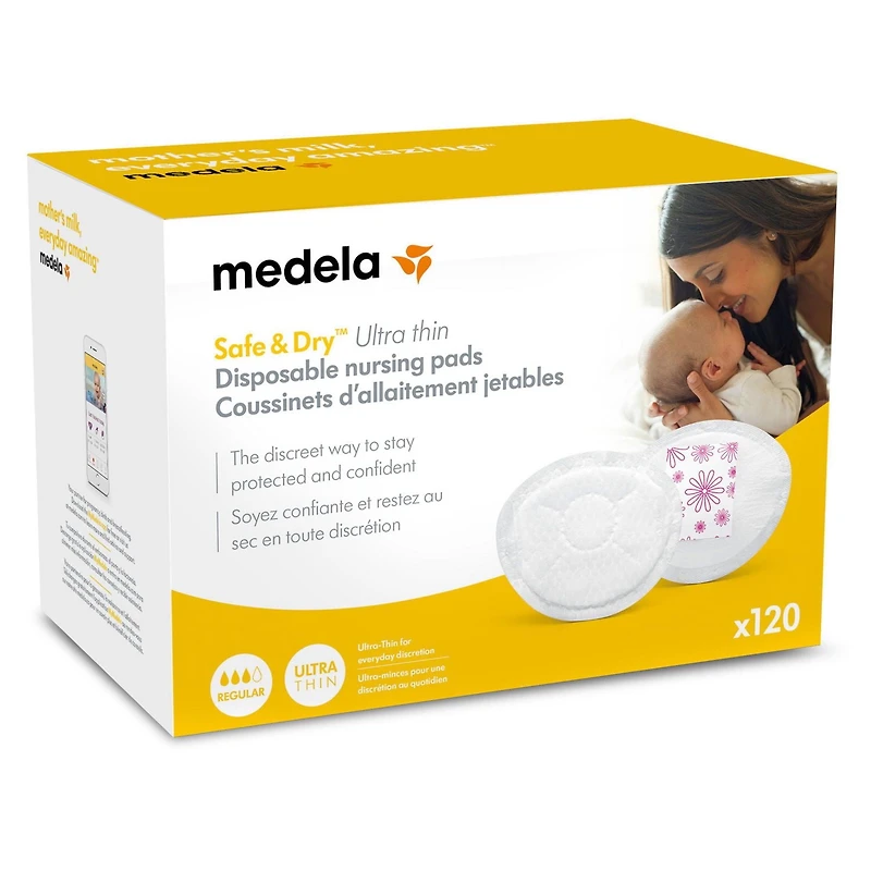 Safe & Dry Ultra Thin Coussinets d’allaitement jetables de Medela