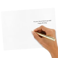 Hallmark Birthday Card (Flamingo)