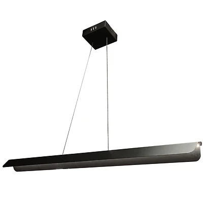 Luminaire suspendu Pamelyn, 30 W, noir mat, abat-jour en métal