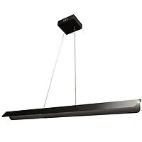 Luminaire suspendu Pamelyn, 30 W, noir mat, abat-jour en métal