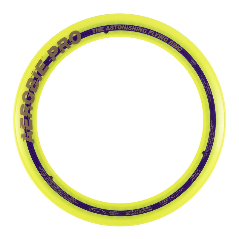 Anneau volant Aerobie Pro Ring, disque de lancer longue distance avec bord en caoutchouc souple, 33 cm